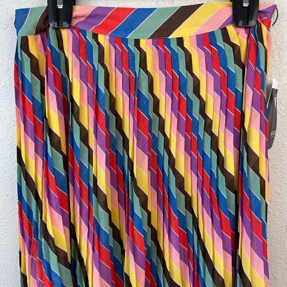 NWT Guess Rainbow Pleated Nazarene Skirt Size 29 - Picture 2 of 9